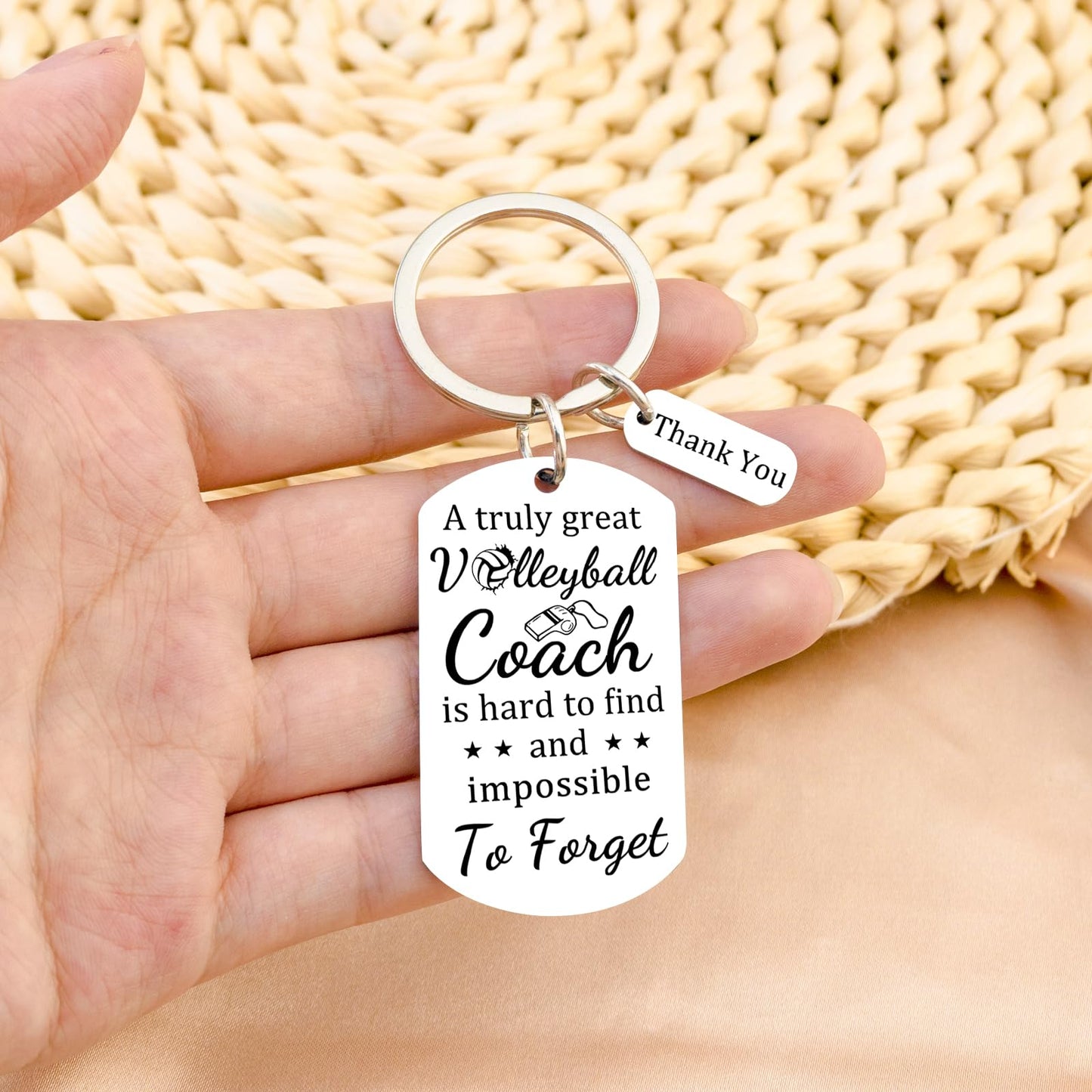 Ikacvb Volleyball Coach Keychain Thank You Gifts For Volleyball Coaches Women Men Unique Coach Appreciation Gifts Birthday Christmas Stuff