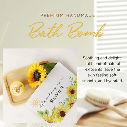 Birthday Gifts for Women, Get Well Soon Gifts Sending Sunshine Sunflower Gift Baskets, Self Care for Women Her Best Friends Bestie Sister Mom Female, Inspirational Gift Christmas Day