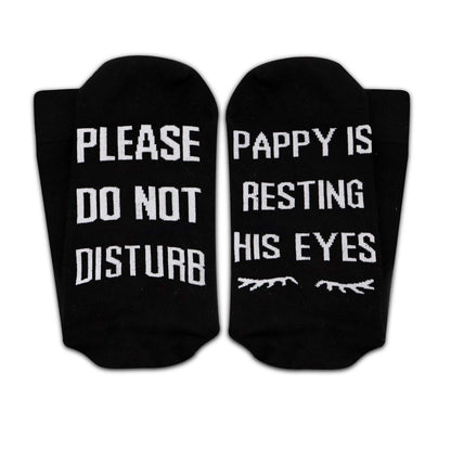 2PAIRS Pappy Gift Grandpa Gift If You Can Read This Pappy Is Resting His Eyes Funny Birthday Gifts Socks