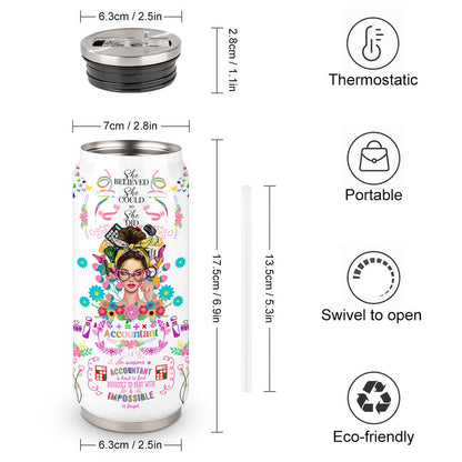 Accountant Gifts for Women Girls, Accountant Stainless Steel Insulated Tumbler With Straw Lid,Accountant Appreciation Tumbler Accountant Coffee Mug 17 OZ