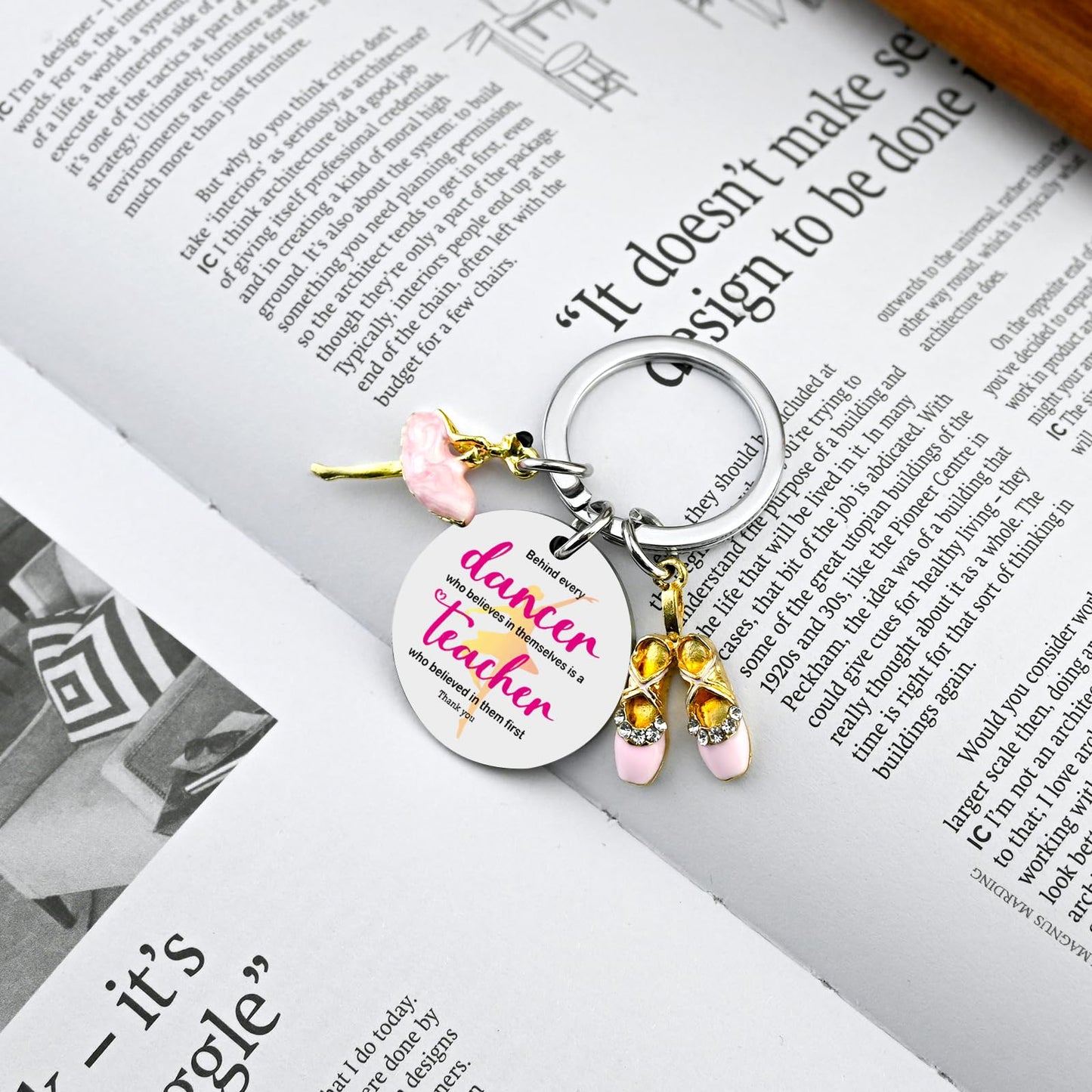 Dance Teacher Gifts Keychain Dance Teachers Appreciation Gifts Recital Gift For Girls Ballet Dancer Stuff Accessories Ballerina Present Behind Every Dancer Who Believes in Themselves Keychain