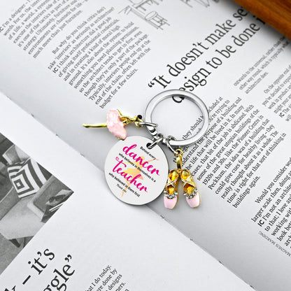 Dance Teacher Gifts Keychain Dance Teachers Appreciation Gifts Recital Gift For Girls Ballet Dancer Stuff Accessories Ballerina Present Behind Every Dancer Who Believes in Themselves Keychain