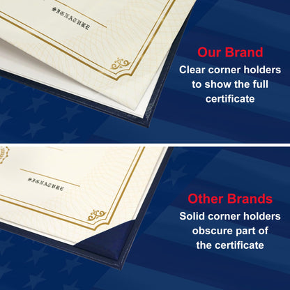 GraduatePro US Citizenship Certificate Holder | US Citizenship Gifts | Naturalization Certificate Padded Cover Printed with Golden Great Seal of The United States