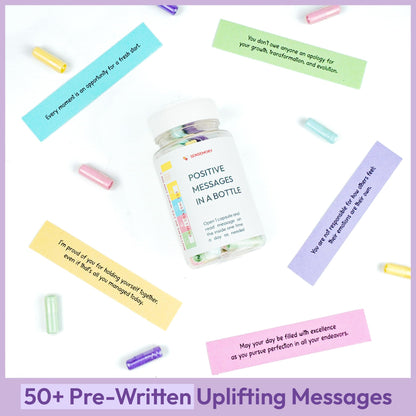 Sensemory 60 Pcs Positive Affirmation Cards Jar, Funny Emotional Support Gift for Teen Girls, Gifts for People with Depression, Motivational Encouragement Inpirational Gifts for Women