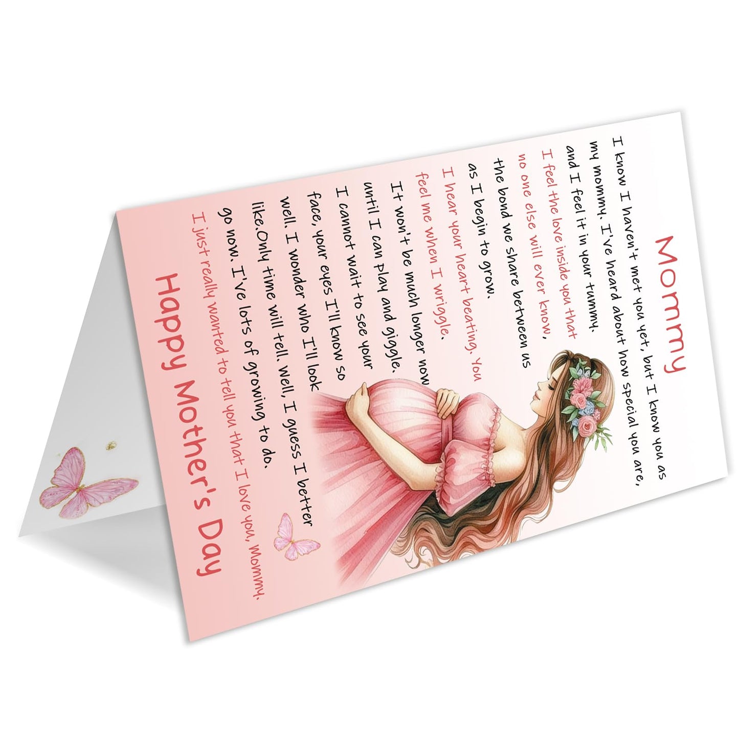 Mother's Day Card for Mother To Be, Mothers Day Card Gift for Mom to Be, Greeting Card for Expecting Mom