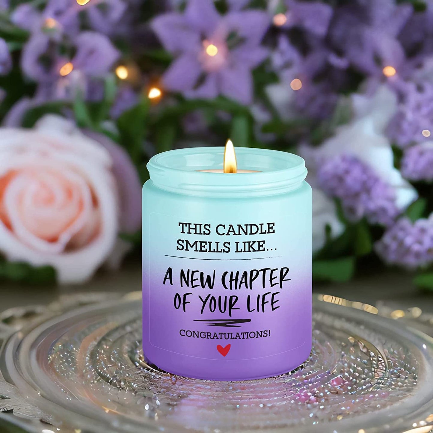 Fairy's Gift New Chapter Candle, Congratulations Gifts for Women Men, Coworker Friend, Leaving Job, New Beginnings Gifts for Women Men, Breakup, Divorce, Retired, Moving Away Congrats Presents Ideas