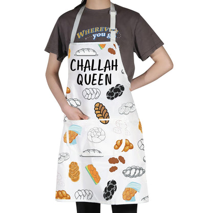 JNIAP Challah Apron Jewish Gifts Shabbat Shalom Apron Israel Gifts Challah Bread Aprons