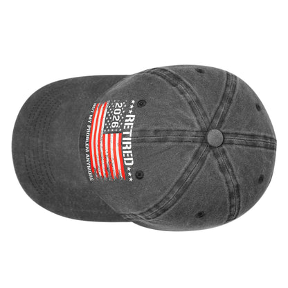 Retirement Gifts for Men Woman, Retirement Hats 2026, Cool Retired Gift - Adjustable Embroidery Baseball Cap