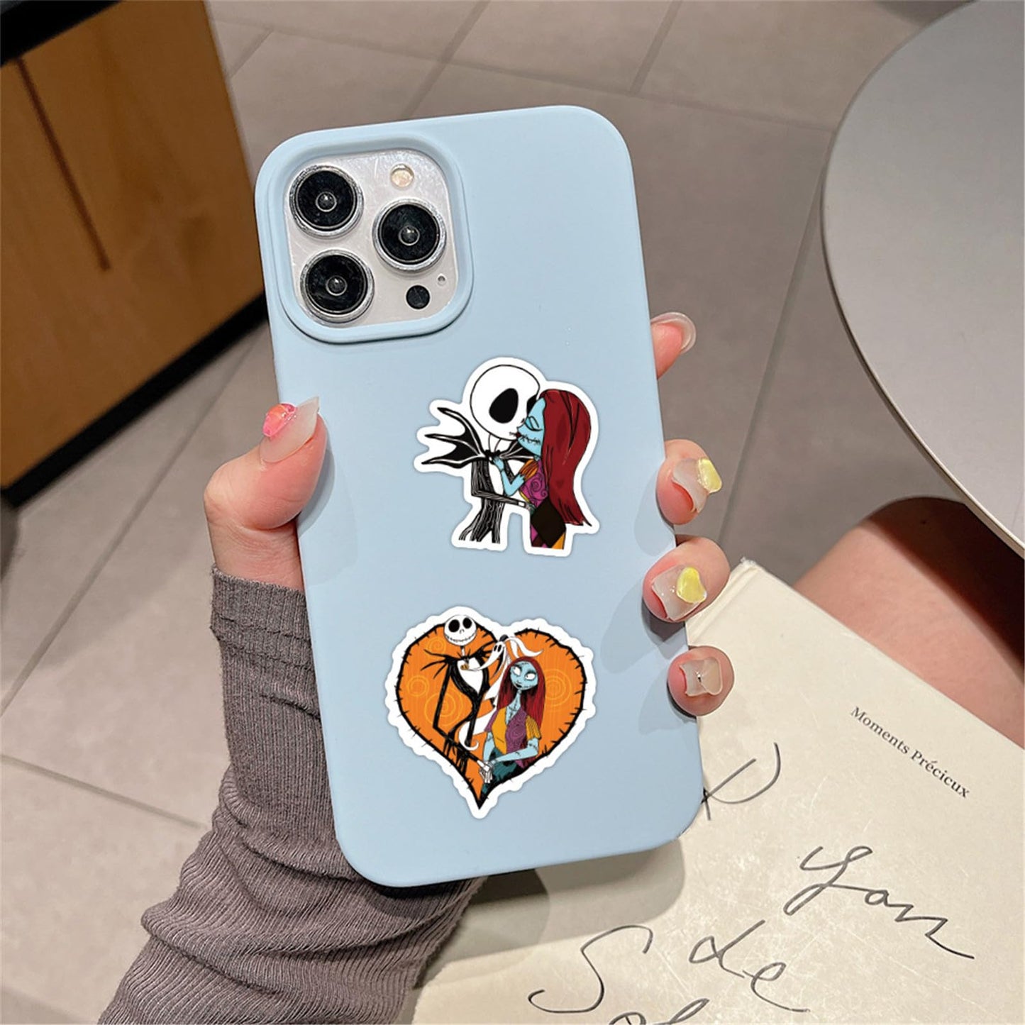60Pcs The Nightmare Before Christmas Stickers for Kids Stickers Cute Gifts for Girls Boys Halloween Sticker for Kids Waterbottle Laptop Guitar Classroom Prizes for Elementary Students (Nightmare)