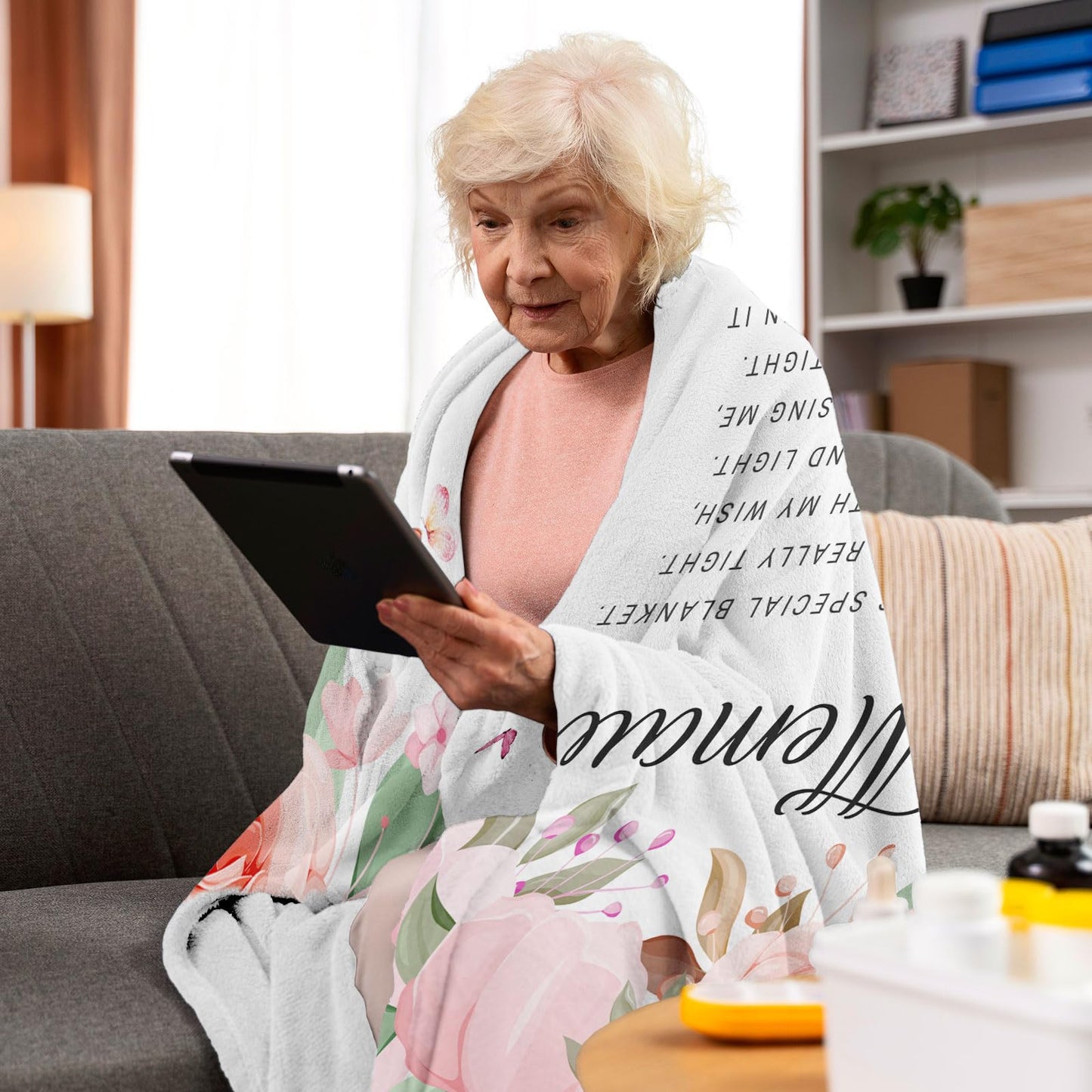 Memaw Gifts - Gifts for Memaw - Memaw's Birthday Gift from Grandchildren - Memaw's Blanket - Best Memaws Ever Gift - Memaws Gift's for Grandma Retirement Throw Blanket 60x50 Inch