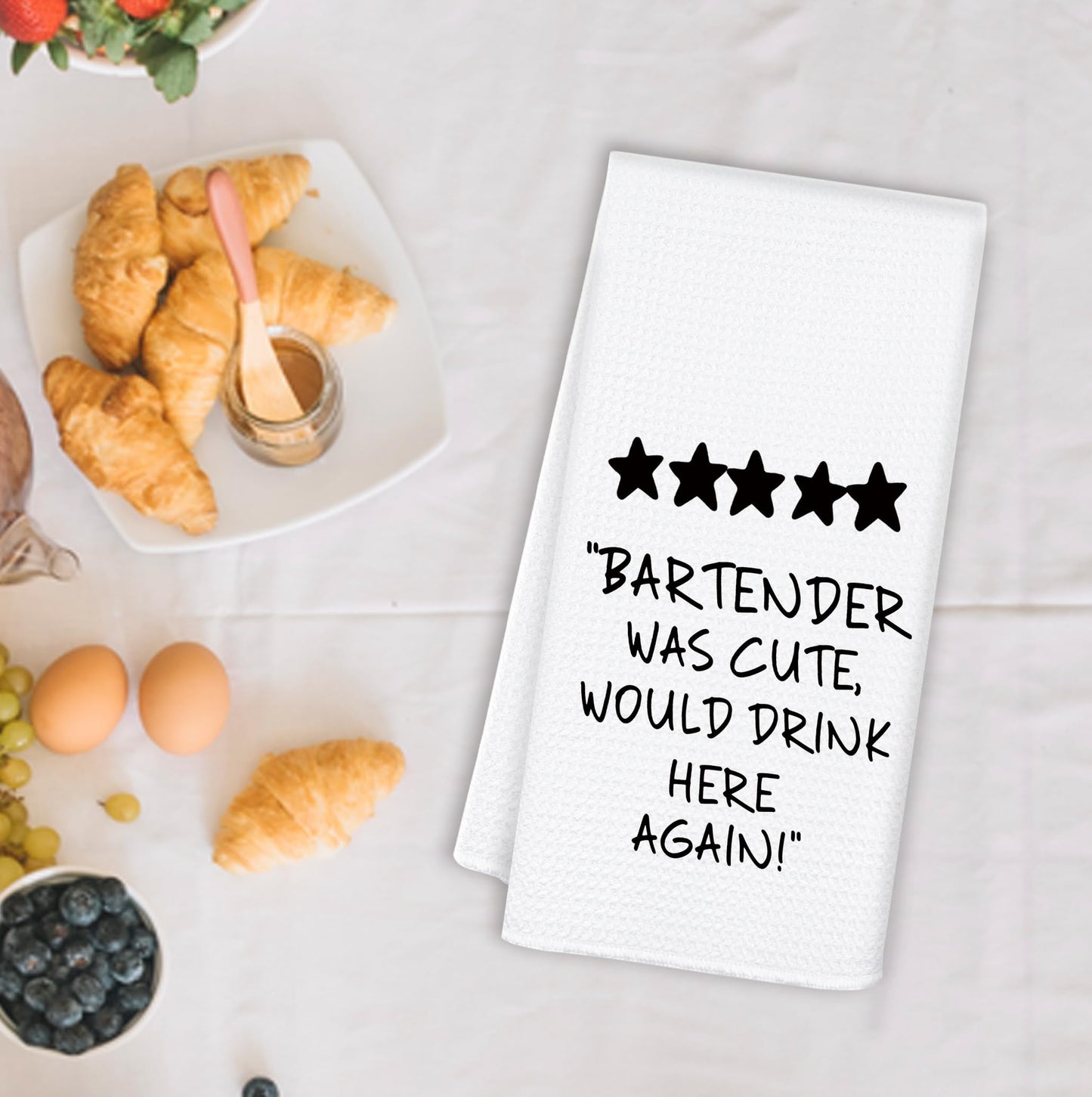Bartender Gifts for Women Men Kitchen Towels, Bar Towel for Bartender, Gifts for Wine Lovers Dish Tea Towels for Kitchen, Wine Bar Cart Decor, 16x24 Inch