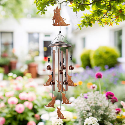 German Shepherd Gifts Wind Chimes - Luvsweets German Shepherd Wind Chimes for Outside, Garden Patio Yard Porch Decor, Dog Lovers Memorial Sympathy Birthday Christmas Mother‘s Day Gifts