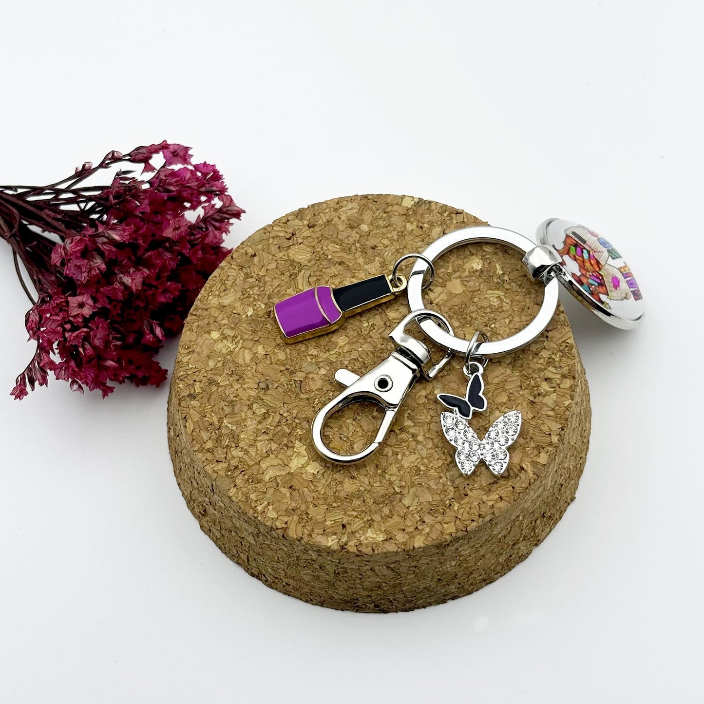 Manicurist Gifts Nail Tech Keychain for Christmas Graduation Retirement Thank You Gifts for Nail Hustler Technician Artist Stylist Women Men Salon Owner Boss Beautician Instructor Cosmetology Jewelry