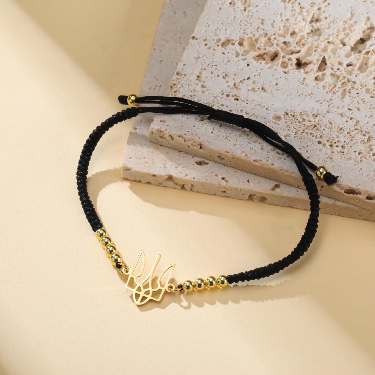 Dreamtimes Ukrainian Symbol Bracelet for Women Ukraine Bracelet for Men Ukraine Trident Inspired Gifts Ukrainian Remembrance Jewelry