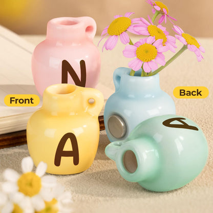 Nana Gifts, Birthday Gifts for Nana from Grandkids, Mini Vase Fridge Magnets for Nan Nanny Grandma for Christmas Mothers Day