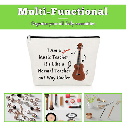 Violin Gifts for Women Makeup Bag Violinist Gifts Music Teacher Appreciation Gifts Violin Lovers Gift Thank You Music Teacher Gifts Musician Birthday Gift Cosmetic Pouch Violin Teacher Gifts
