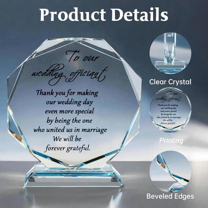 Wedding Officiant Statues - Thank You Gift for Making Our Wedding Day Special