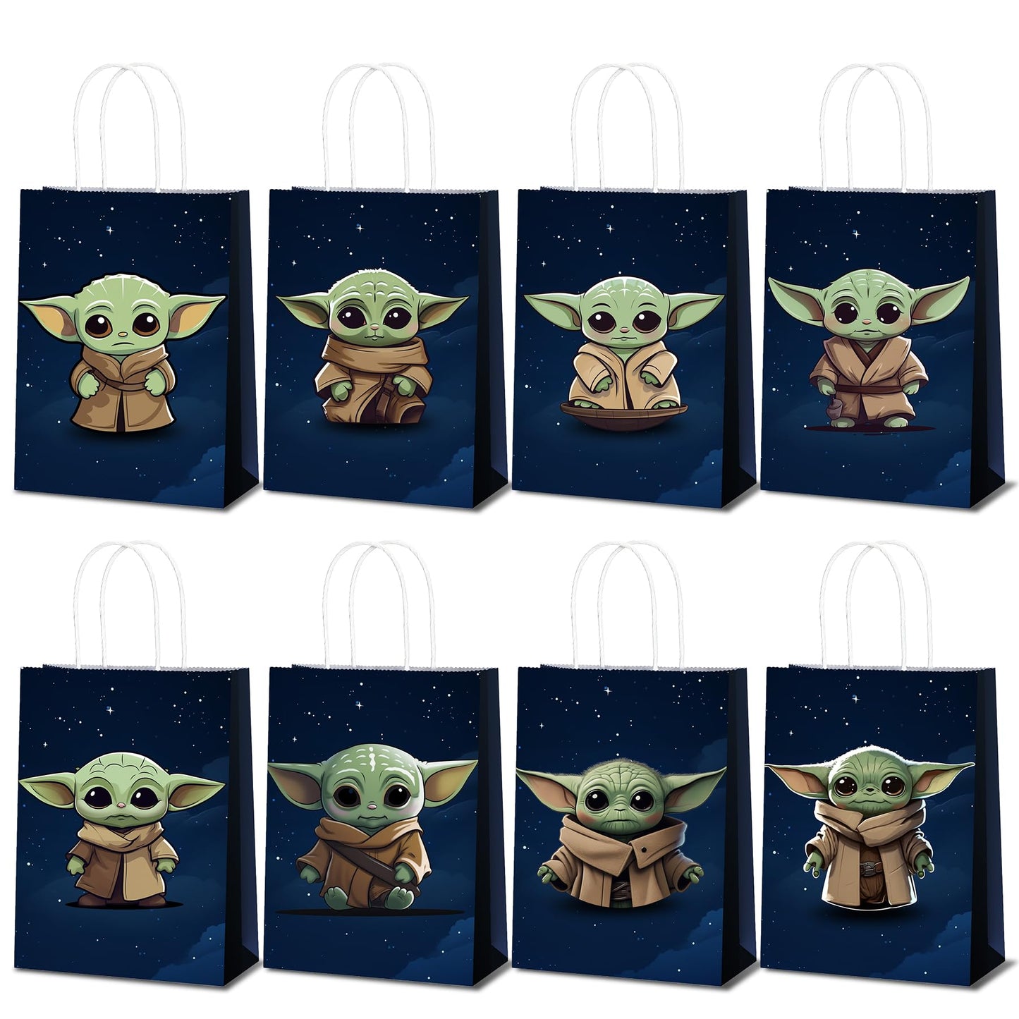 BILITOK The Inspired Party Favor Bags - 24 Pack Galactic Adventure Gift Bags for Birthday Decorations & Supplies