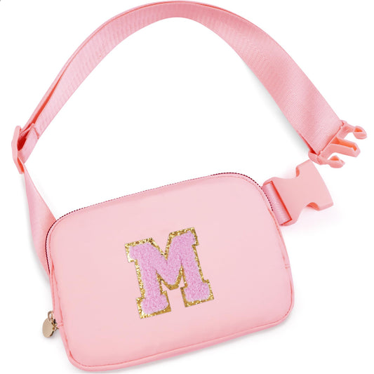 Uygafly Dance Recital Gifts - Dance Bag for Teens & Kids - Belt Bag Crossbody Bags - Small Waist Packs - Fanny Pack Birthday Gifts | Peach