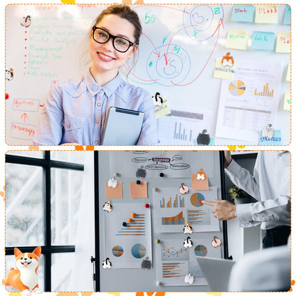 Xuhal 12 Pcs Cat Butt Magnets for Refrigerator Cute Kitten Fridge Magnets Funny Novelty Gift for Cat Lovers and Pet Parents, 6 Style