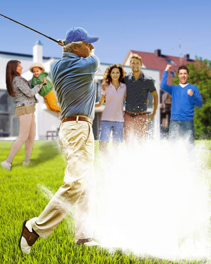 THIODOON 3 Pack Exploding Balls for Golf Party Gender Reveal Prank Funny Joke for Golfers - 3 Piece Set (3 White/Blue & Pink & White)