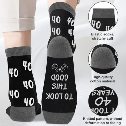 Juesly Birthday Gifts for Men with Mens Novelty Socks,Pop Up Birthday Card, Poster and Gift Box