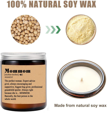 Mommom Noun Candle - Gift for Mommom - Mother's Day Candle - Mommom Gifts - Mommom Definition - Lavende Scented Candles - Soy Candle for Home Scented