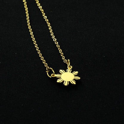 Kivosliviz Philippines Sun Necklace Philippines Jewelry Gift For Filipino Philippines star necklace Philippine Pride necklace