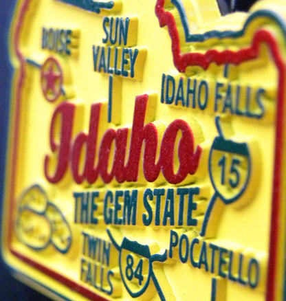 Florida State License Plate Magnet by Classic Magnets, 1.9" x 3.8", Collectible 3D Rubber Vintage-Style Souvenirs and Gifts Made in the USA