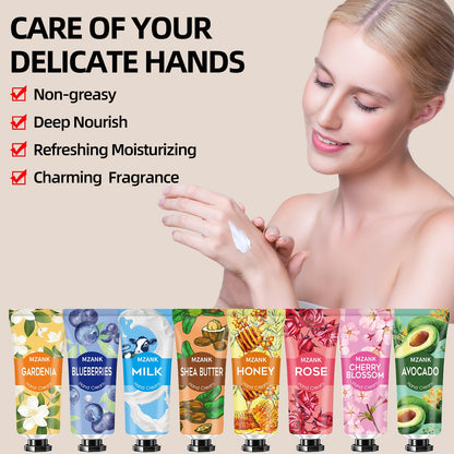 MZANK 14 Pack Hand Cream for Dry Cracked Hands,Mothers Day Gifts,Teacher Appreciation Gifts,Nurses Week Gifts,Bridesmaid Gifts,Birthday Gifts for Women,Hand Lotion Travel Size