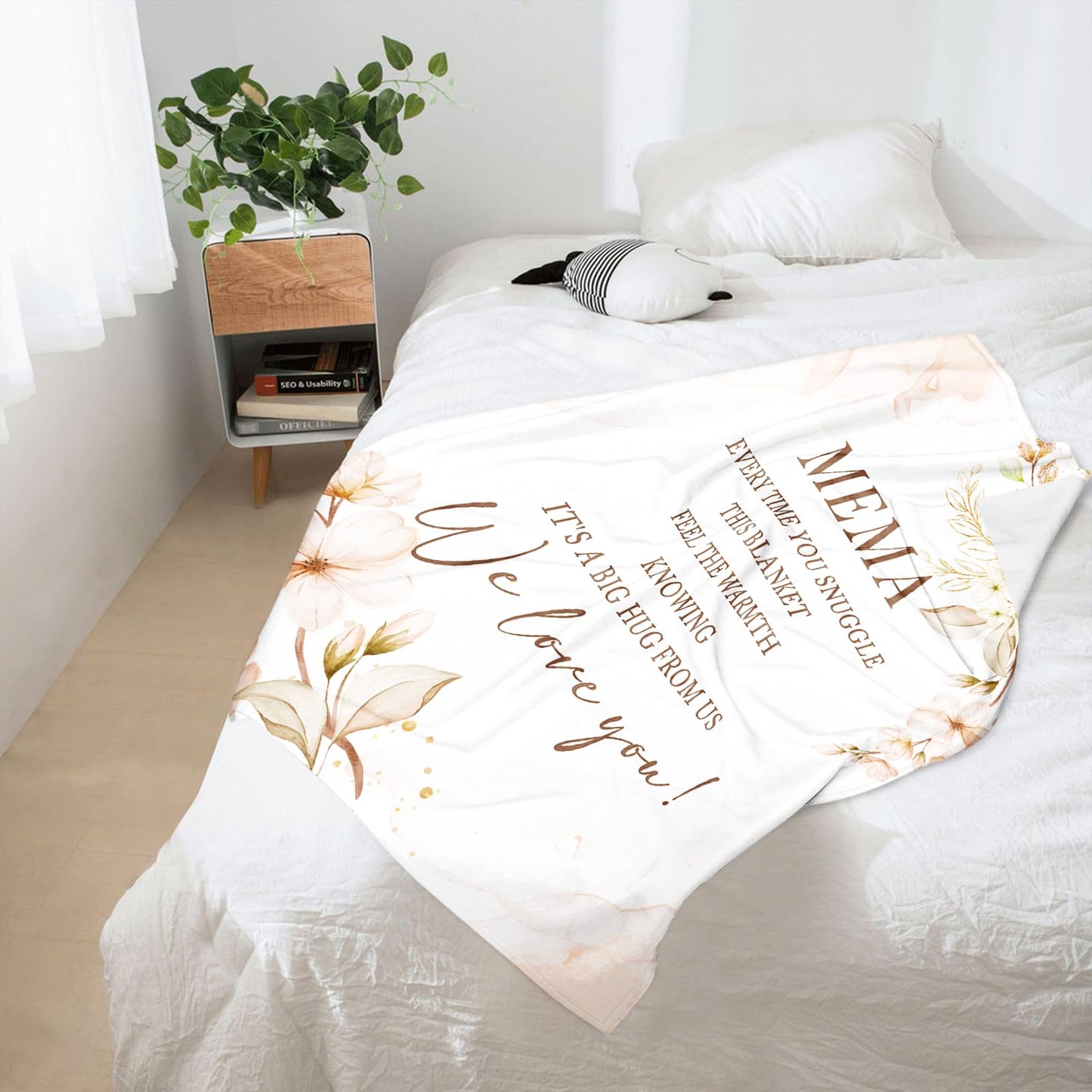 Mema Gifts, Gifts for Mema, Memas Birthday Gift, Mema' Blanket 60" x 50", Mema's Gift for Grandma, Mema's Gift' from Grandkids, Gift' for Memas Mother's Day Christmas