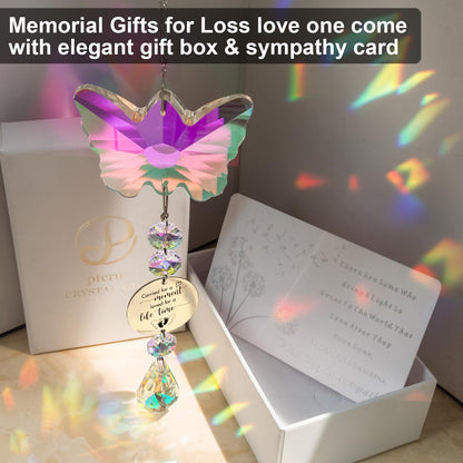 Butterfly Suncatcher Memorial Sympathy Gifts for stillbirth Infant,Baby Pregnancy Loss, Miscarriage Keepsake Gifts for Mothers Dad Mom Parent