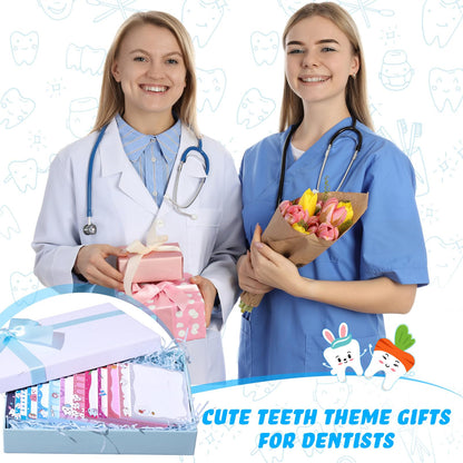 Chiisong 12 Pcs Dental Gifts Dentist Sticky Notes Funny Tooth Notepads Teeth Sticky Notes Nurse Week Dental Assistant Appreciation Gift for Office Home Work Supplies Holiday
