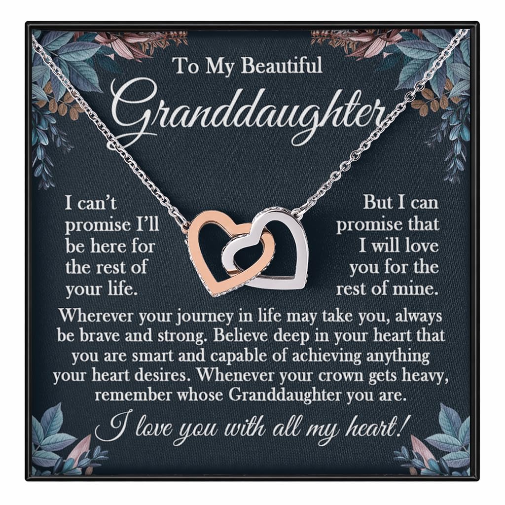 VIRAGIL Granddaughter Necklace - Gifts From Grandma & Grandpa, Birthday & Christmas