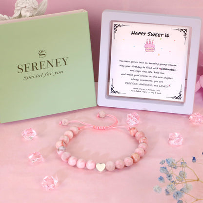 Sereney Birthday Gifts for Girls, Beaded Bracelets as 1/2 1 2 3 4 5 6 7 8 9 10 11 12 13 14 15 16 Year Old Birthday Gift, Adjustable Cross/Pearl Bracelet as Happy Birthday Gifts for Daughter