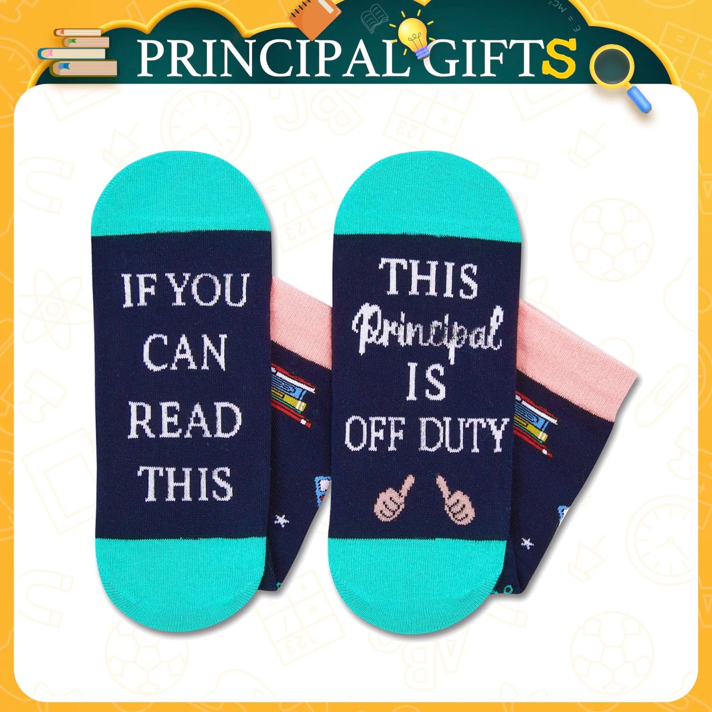 HAPPYPOP Principal Teacher Appreciation Gifts Ideas - Vice Assistant Principal Teacher Socks