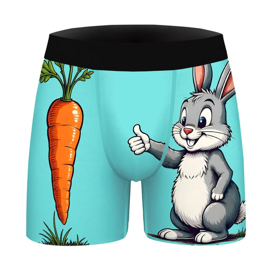 Aueyan Mens Teens Boy Underwear Funny Boxers Unique Boxer Briefs Short Leg