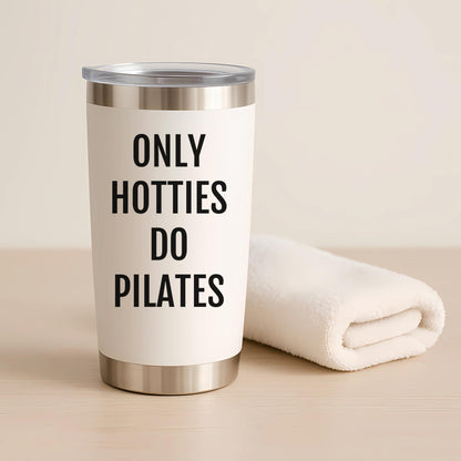Coveted Goods Pilates Tumbler for Women – Cute Pilates Gift for Instructor, Friend or Coworker – 20oz Stainless Steel Travel Mug with Lid – Insulated Coffee Cup, Keeps Drinks Hot or Cold