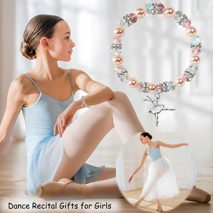 Dance Recital Gifts - Ballerina Bracelet & Ballet Dancer Jewelry