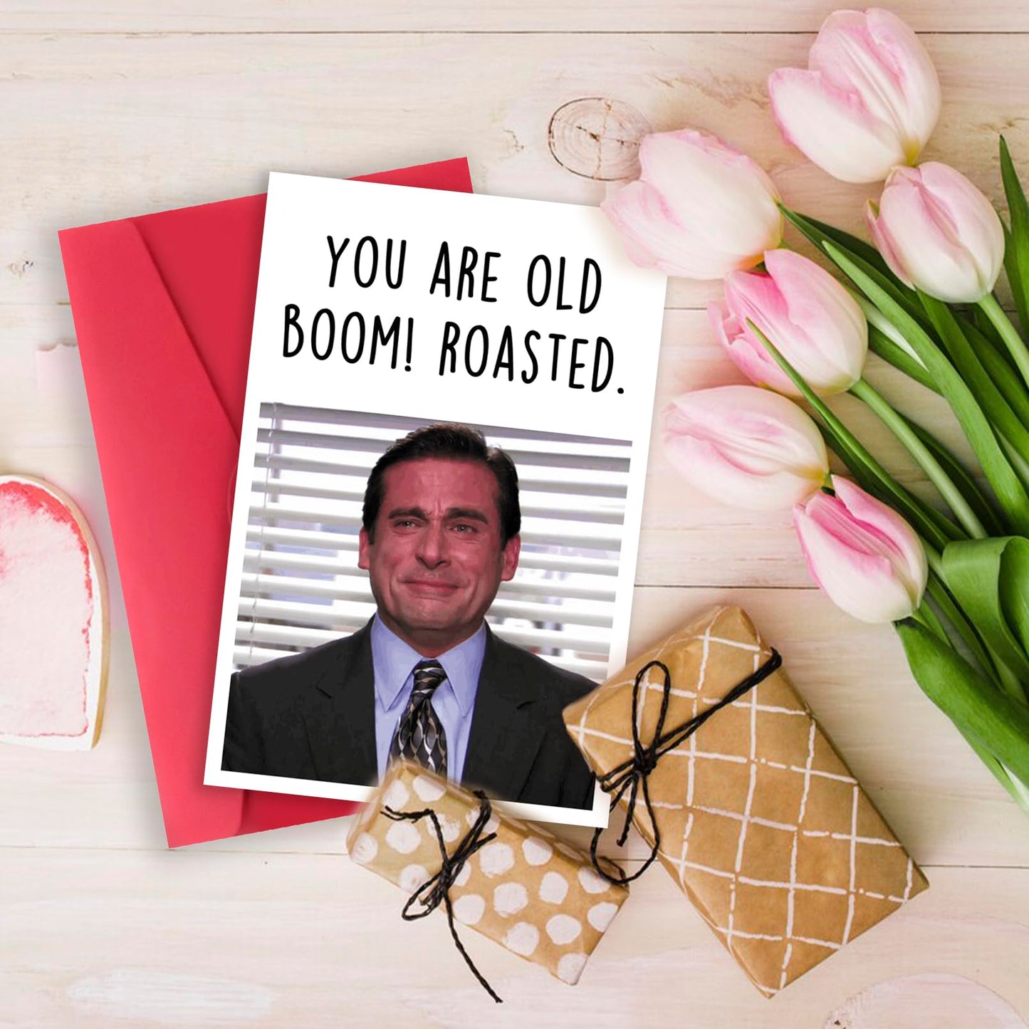 Funny Birthday Card for Her Him, The Office Birthday Gifts for Men Women, Michael Scott Card, Humor Bady Gifts for TV Show Fans