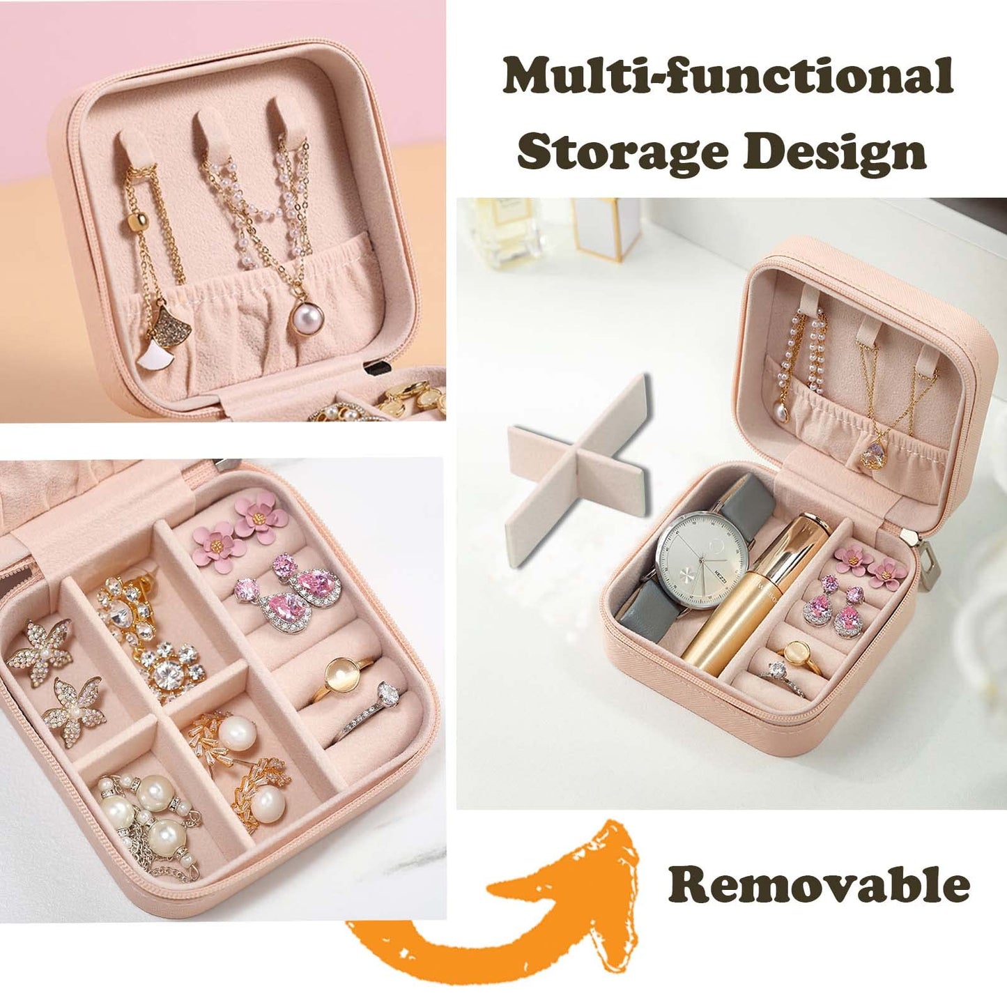 Travel Jewelry Case Bridesmaid Gifts Box,12 Pack Small Jewelry Box Mini Jewelry Organizer,PU Leather Portable Earring Storage Box for Women Girls Bridesmaid Proposal Gifts