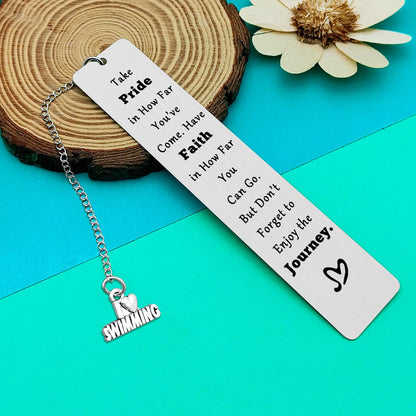 Swimming Lovers Gifts Swimming Gifts for Teens Inspirational Bookmark Gifts for Swimming Lovers Encouragement Swimmers Gift Swim Team Swim Coach Gift Swim Bookmark Gifts Christmas Birthday Gifts