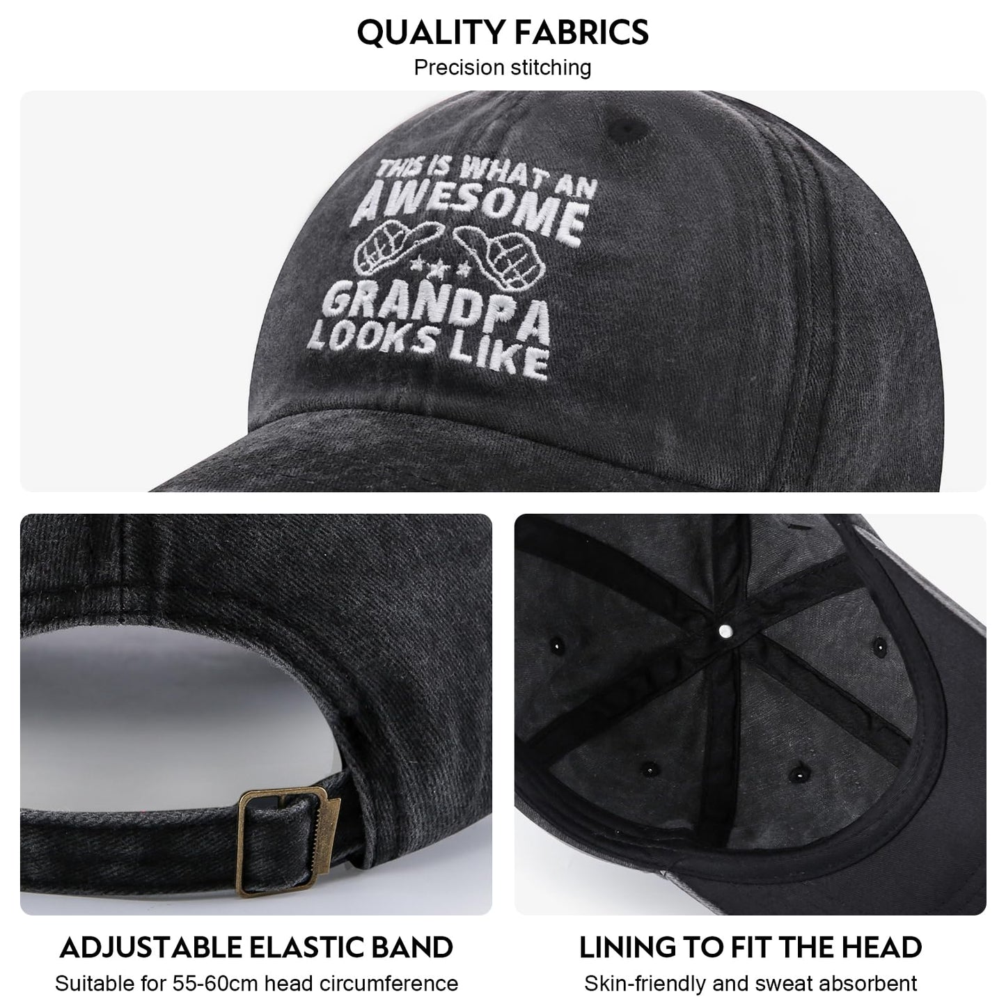 Grandpa Gifts - Hats for Men, Birthday Fathers Grandparents Gifts for Grandfather