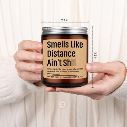 GSPY Scented Candle, Long Distance Relationship Gifts for Him, Her - Gifts for Long Distance Boyfriend, Girlfriend, Couple - Funny Mothers Day, Birthday, Deployment Ideas for BF, GF, Best Friend