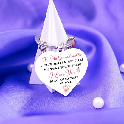 Granddaughter Mothers Day Gifts From Grandma To My Granddaughter Keychain Gifts For Birthday Thoughtful Graduation Gift For Granddaughters Adult Best Teen Grand Daughter Gift From Grandmother