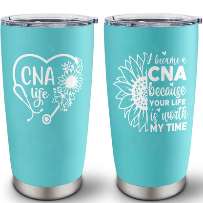 CNA Gifts 20oz Tumbler, CNA Week Gifts for Women, Certified Nursing Assistant Appreciation Gifts, Gifts for CNAs Nurses Workers