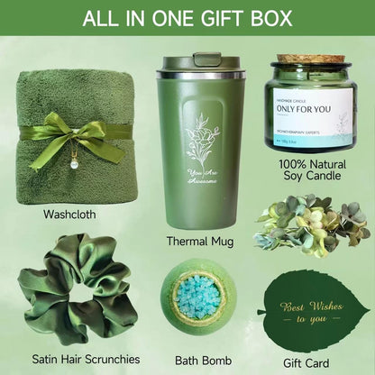 Thank You Gifts for Women - Personalized Spa Gift Basket Set for Mom, Wife, Girlfriend, Sister, Friends, Her - Happy Birthday, Christmas, Valentine's Day, Mother's Day
