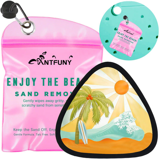 Antfuny Triangle Sand Remover for Beach Eraser Women Beach Essentials Summer Vacation Travel Hawaiian Coconut Butter Whipped Summer Vacation Must Have Hawaii Trip Essential Honeymoon Gift