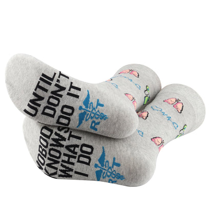 PXTIDY 1 Pair Lung Therapist Socks - Respiratory Therapy Socks for Pulmonology, RT Graduation or Nurse Gift