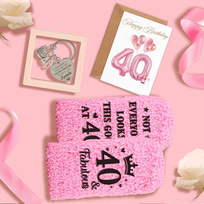 40th Birthday Gifts Women, 40 Year Old Birthday Gifts for Women Self Care Relaxing Spa Gift Basket Fabulous 40th Birthday Gift Idea for Her Happy 40Yr Birthday Gift for Woman Mom Wife Sister Friends